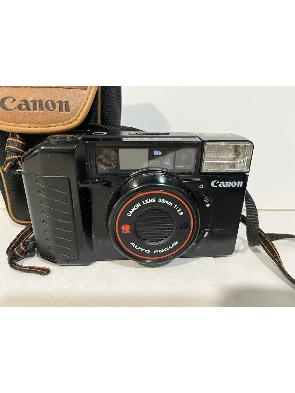 CANON SURE SHOT AUTO FOCUS 38mm 1: 2.8 Camera Film W/ Case Untested